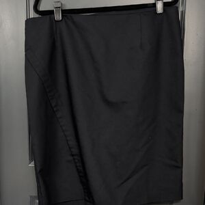 Lane Bryant Elegant Black Pencil Skirt